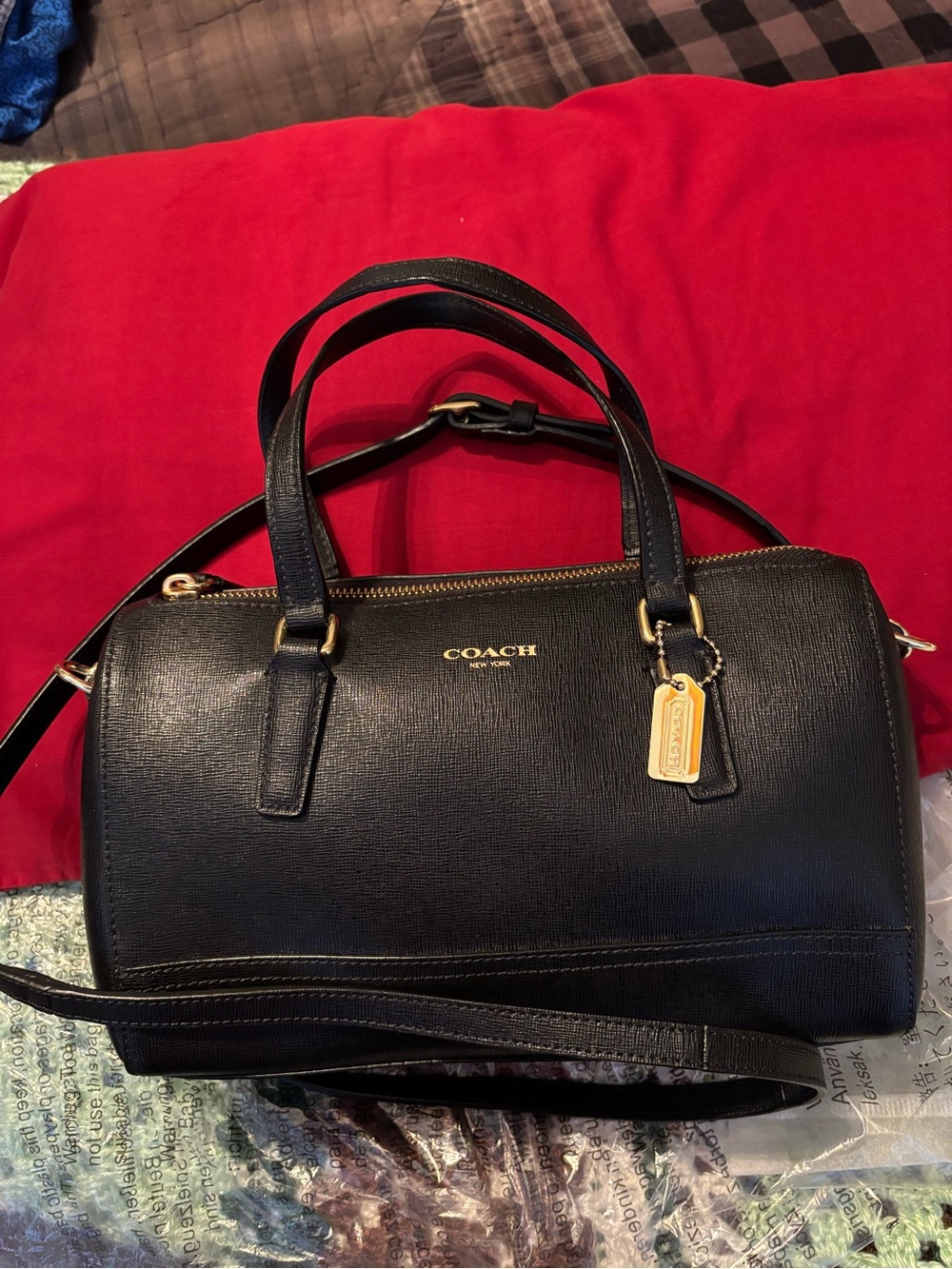 COACH Saffiano Leather Satchel BEAUTIFUL!